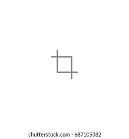 Crop icon. Icons for user interface and web 