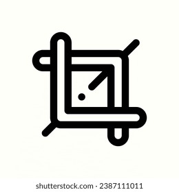 icono de recorte, icono aislado en fondo claro, perfecto para sitio web, blog, logotipo, diseño gráfico, medios sociales, interfaz de usuario, aplicación móvil