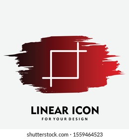Crop icon isolated on background
