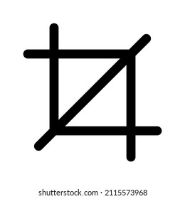 Kultursymbol einzeln auf weißem Hintergrund