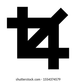 crop icon isolated sign symbol vector illustration - high quality black style vector icons
