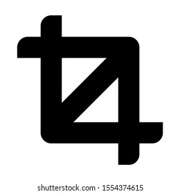 crop icon isolated sign symbol vector illustration - high quality black style vector icons
