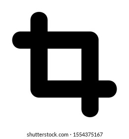 crop icon isolated sign symbol vector illustration - high quality black style vector icons
