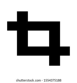 crop icon isolated sign symbol vector illustration - high quality black style vector icons
