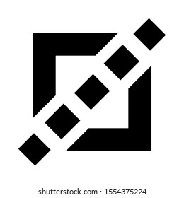 crop icon isolated sign symbol vector illustration - high quality black style vector icons
