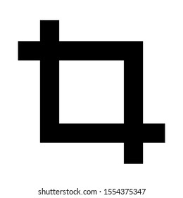 crop icon isolated sign symbol vector illustration - high quality black style vector icons

