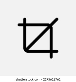 Icono de recorte en el estilo de línea sobre el editor de texto, uso para la presentación de la aplicación móvil del sitio web