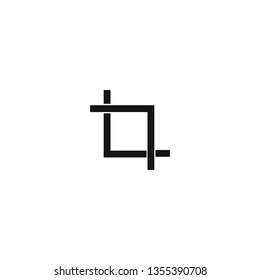 crop icon symbol