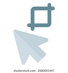 Symbol zuschneiden. Vektorgrafik.