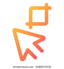 Symbol zuschneiden. Vektorgrafik.
