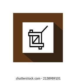 crop icon, technology icon vector illustration.