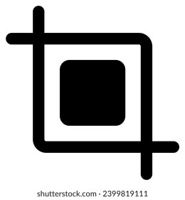 elemento de ilustración de vector de icono de recorte