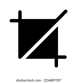 Crop Icon Vector Symbol Design Illustration