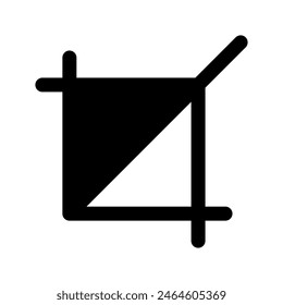 Crop Icon Vector Symbol Design Illustration