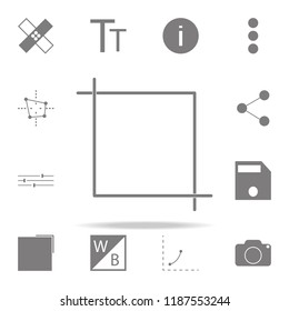 Crop icon. web icons universal set for web and mobile
