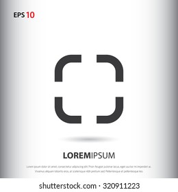 crop icon for web and mobile