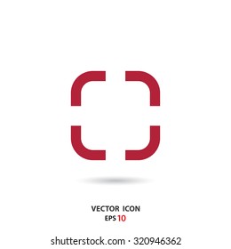 crop icon for web and mobile