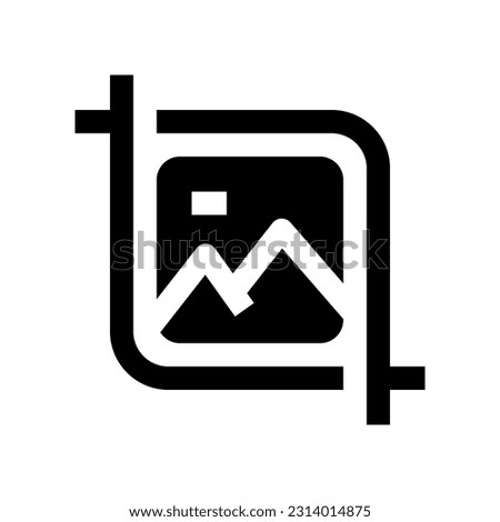 crop image icon for your website, mobile, presentation, and logo design.