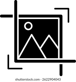 Crop Line vector Icon Design