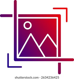 Design de ícone de vetor de linha de corte