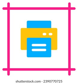 Crop Mark icon illustration for web, app, infographic, etc