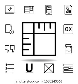 crop, page icon. Can be used for web, logo, mobile app, UI, UX