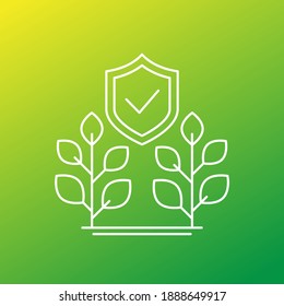 crop protection, agriculture line vector icon