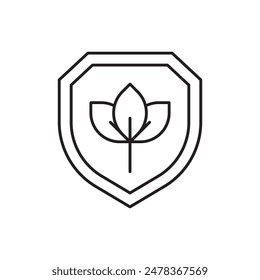 Crop protection icon, template for graphic and web design. vector illustration
