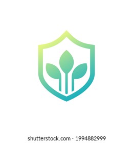 Crop Protection Icon, Vector Logo