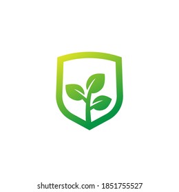 Crop Protection Or Insurance Icon, Vector Logo