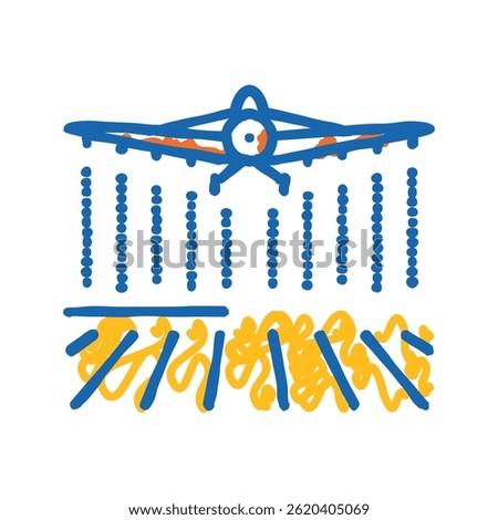 crop rotation farmer doodle icon sketch vector. crop rotation farmer sign. isolated symbol illustration
