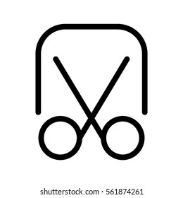 crop scissors screen-shot icon