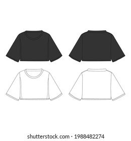 Crop Shirt Mockup Design, New Style, Commercial Use