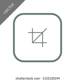 crop symbol icon