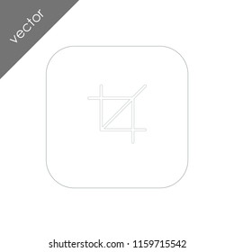 crop symbol icon