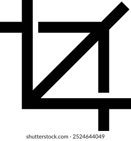 Symbol "Zuschneiden", Vektorsymbol einzeln