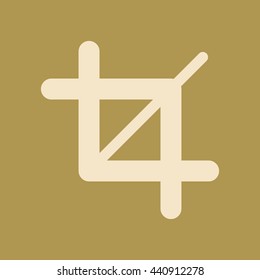 Crop Tool Icon. Eps-10.