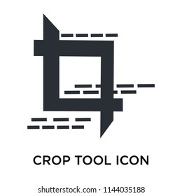 Crop Tool icon vector isolated on white background for your web and mobile app design, Crop Tool logo concept
