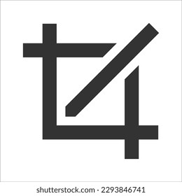Crop tools icon, Vector Graphics