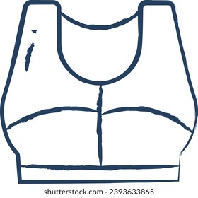 Crop Top hand drawn vector illustration