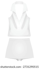 Corte superior e shorts. vetor