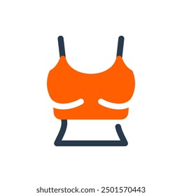 Crop Top Y2K Vector Icon Illustration