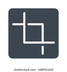 crop vector glyph color icon 