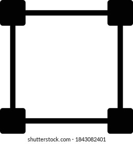 icono plano de glifo vector de recorte 