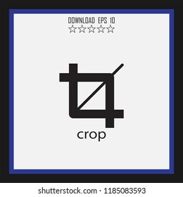 crop vector icon