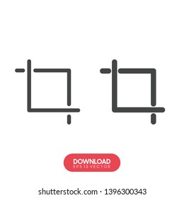 Crop vector icon - Vector