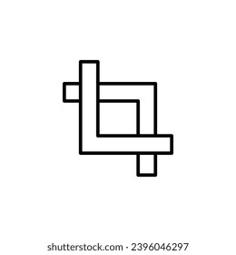 Vektorsymbol-Zeichensatz schneiden