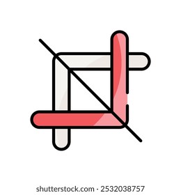 Crop vector icons ready to use website and mobile