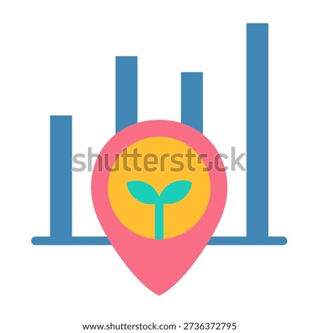 Crop Yield Icon - Flat Color Icons For Agriculture and Business