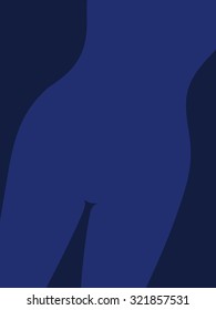 Cropped close-up of female torso